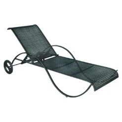 MBM Romeo Gartenliege Schmiedeeisen Marone