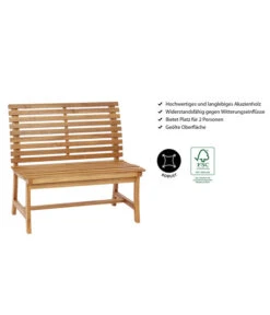 Dehner Akazienbank Paisley, 2-Sitzer -Gartenmöbel Verkauf 4069167 WE IG 001 AkazienbankPaisley