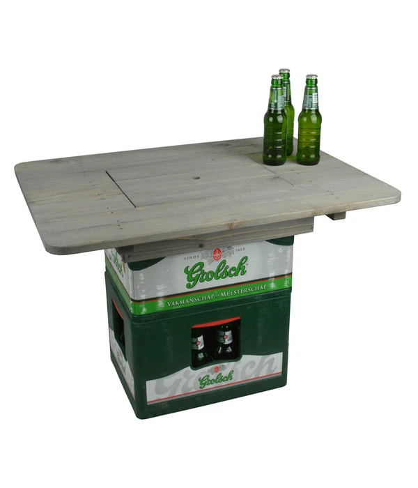 ESSCHERT DESIGN Esschert Holz-Bierkistentisch-Aufsatz Mit Deckel, Ca. B78/H11/T57 Cm 2 ESSCHERT DESIGN Esschert Holz-Bierkistentisch-Aufsatz Mit Deckel, Ca. B78/H11/T57 Cm - Image 2