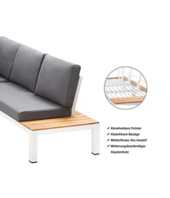 Dehner Aluminium-Lounge Malibu, 2-teilig -Gartenmöbel Verkauf 4209870 WE IG 001 DehnerAluLoungeMalibu