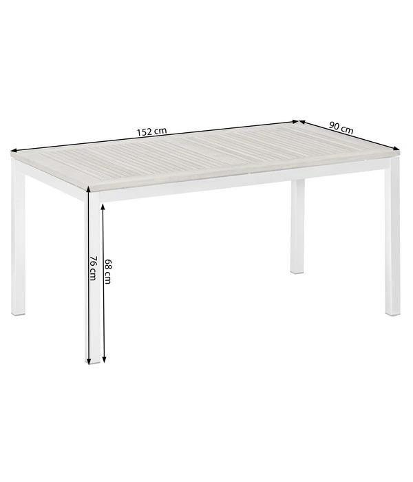 Dehner Gartentisch Toulouse, Ca. B152/H75/T90 Cm 2 Dehner Gartentisch Toulouse, Ca. B152/H75/T90 Cm - Image 2