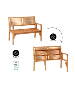 Dehner Klappbank Douglas, 2-Sitzer -Gartenmöbel Verkauf 4216784 WE IG FS 001 DehnerKlappbankDouglas2Sitzer