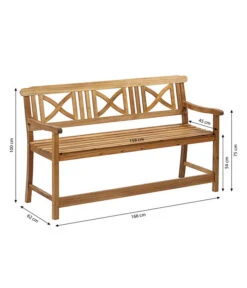 Dehner Gartenbank Malmoe -Gartenmöbel Verkauf 4223186 WE BG 001 DehnerParkbankMalmoe