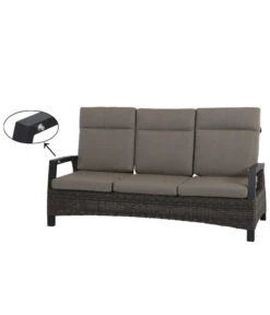 Siena Garden Bank Corido, 103 X 206 X 87 Cm -Gartenmöbel Verkauf 4330429 WE DE 016 Sofacorido3ercharcoal