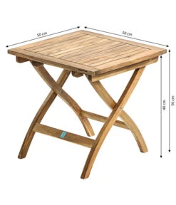 Dehner Beistelltisch Macao, Ca. B50/H50/T50 Cm -Gartenmöbel Verkauf 4423554 WE BG 001 KlappbeistelltischMacao