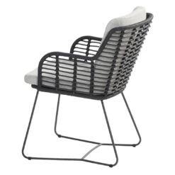 4Seasons Fabrice Gartensessel Edelstahl/Rope Inkl. Kissen Anthrazit -Gartenmöbel Verkauf 4seasons fabrice diningsessel edelstahl rope inkl kissen 1355973 3