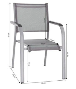 Dehner Balkon-Stapelstuhl Dallas 7 Dehner Balkon-Stapelstuhl Dallas -Gartenmöbel Verkauf 5302070 WE BG 001 DehnerLivingAluStapelsesselDallasAluBalkonstapelDallasD