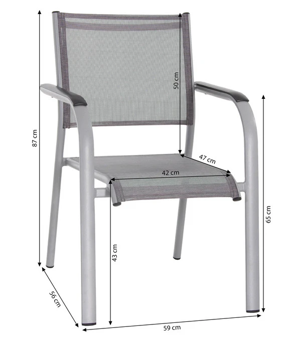 Dehner Balkon-Stapelstuhl Dallas 4 Dehner Balkon-Stapelstuhl Dallas - Image 4