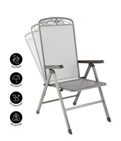 MWH Klapp-Gartensessel Savoy -Gartenmöbel Verkauf 5312095 WE IG 001 KLAPPSESSELSAVOYEGRAU