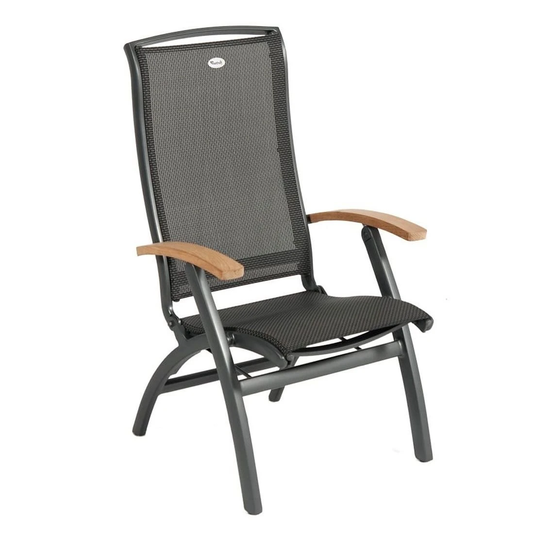 Hartman Da Vinci Klappsessel Aluminium/Textilene Mit Teak-Armlehnen Xerix 1 Hartman Da Vinci Klappsessel Aluminium/Textilene Mit Teak-Armlehnen Xerix