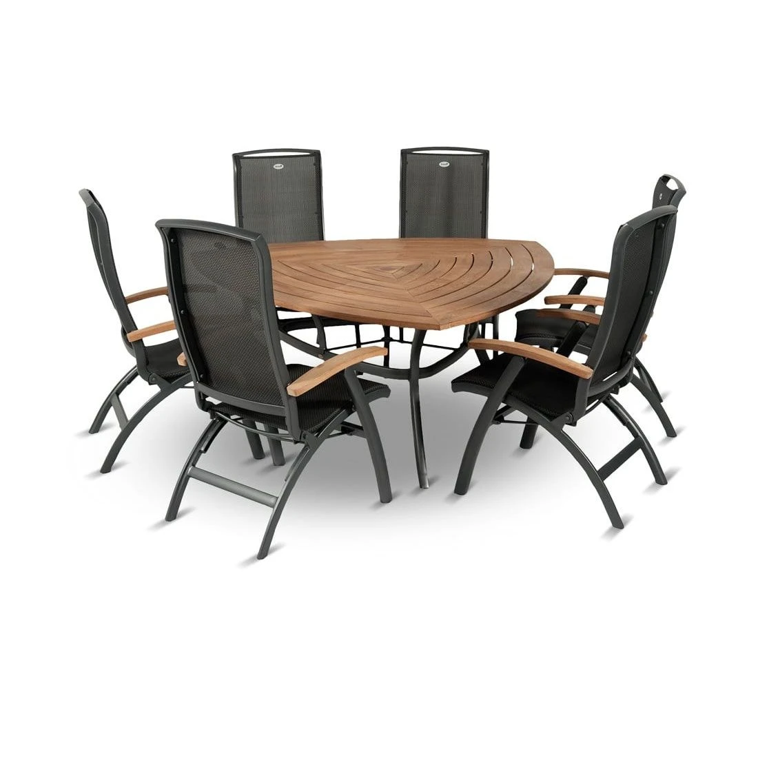 Hartman Da Vinci Klappsessel Aluminium/Textilene Mit Teak-Armlehnen Xerix 2 Hartman Da Vinci Klappsessel Aluminium/Textilene Mit Teak-Armlehnen Xerix - Image 2