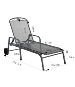 MWH Gartenliege Savoy, Ca. B81/H52/T187 Cm -Gartenmöbel Verkauf 5312897 WE BG 001 MWHLiegeSavoy