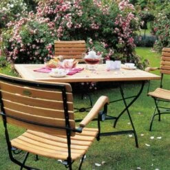 Zebra Florence Biergartensessel Stahl/Teak Schwarz/Natur 5 Zebra Florence Biergartensessel Stahl/Teak Schwarz/Natur -Gartenmöbel Verkauf 541324 3