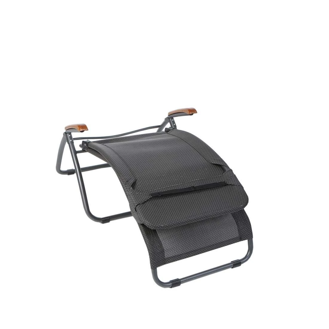 Sungörl Phönix DV Bäderliege Stahl/Textilene/Eschenholz Anthrazit/Grau 2 Sungörl Phönix DV Bäderliege Stahl/Textilene/Eschenholz Anthrazit/Grau - Image 2