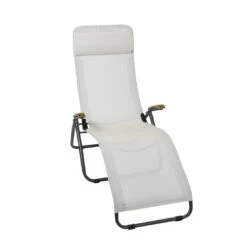 Sungörl Phönix Bäderliege Stahl/Textilene/Eschenholz Anthrazit/Sand