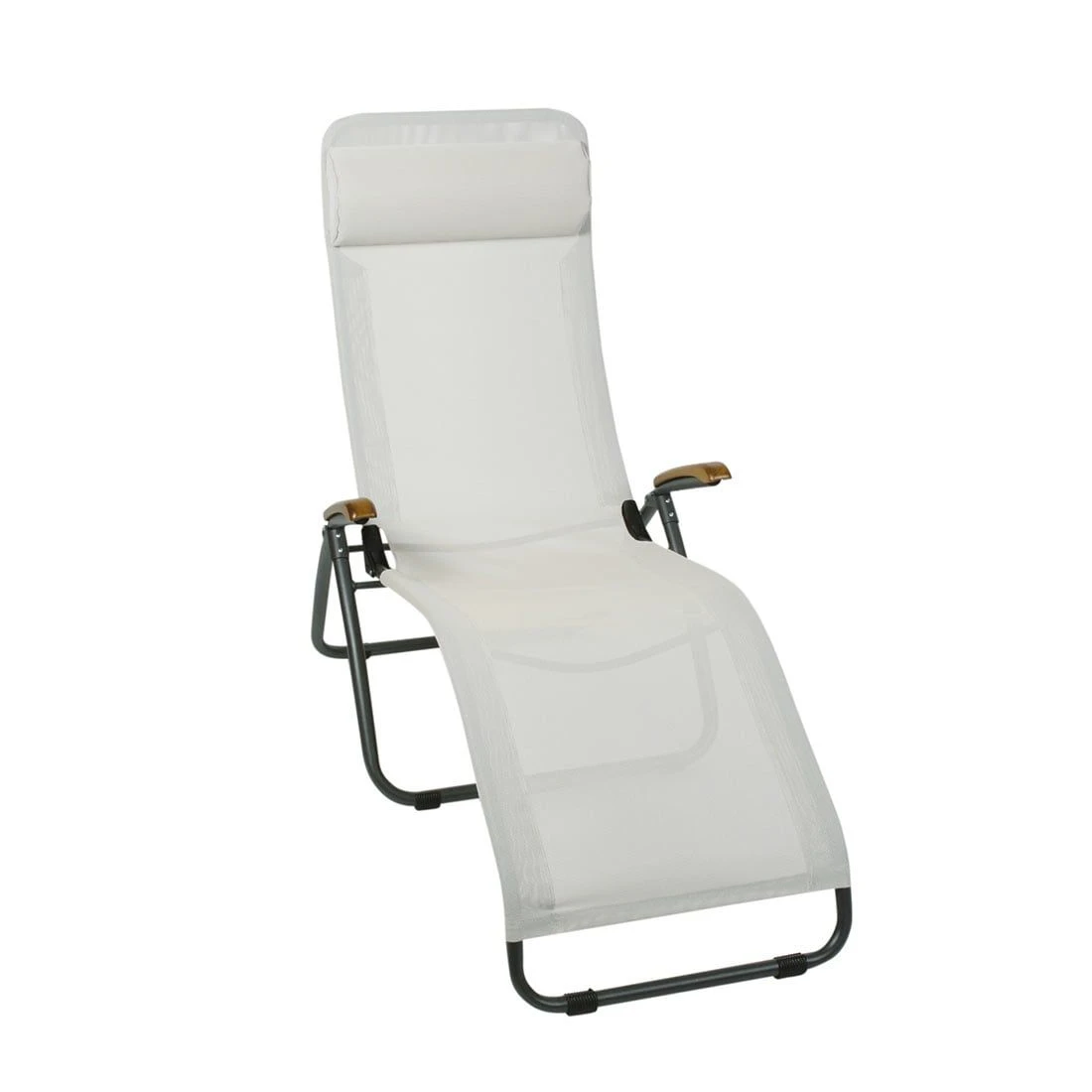 Sungörl Phönix Bäderliege Stahl/Textilene/Eschenholz Anthrazit/Sand 1 Sungörl Phönix Bäderliege Stahl/Textilene/Eschenholz Anthrazit/Sand