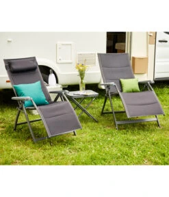 Siena Garden Camping Relaxstuhl XL Premium, Anthrazit -Gartenmöbel Verkauf 6603039 WE MO 001 SienaGardenCampingRelaxstuhlPremiumXLAnthrazit