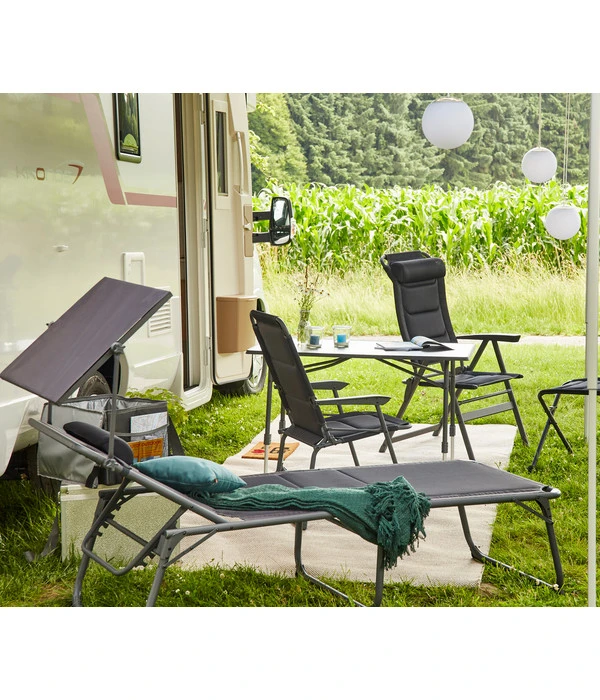 Siena Garden Campingliege Premium, Anthrazit, Ca. B69/H43/T200 Cm 7 Siena Garden Campingliege Premium, Anthrazit, Ca. B69/H43/T200 Cm - Image 7