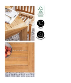 Dehner Teaktisch Havanna, Ca. B90/H75/T90 Cm -Gartenmöbel Verkauf 6657415 WE IG 001 GruppeHavanna04