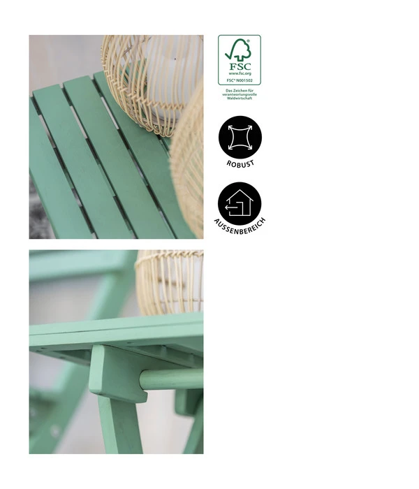 Dehner Klapphocker Stavanger, Ca. B45/H45/T42,6 Cm 9 Dehner Klapphocker Stavanger, Ca. B45/H45/T42,6 Cm - Image 9