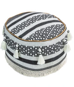 Dehner Pouf Livia, Ca. Ø35/H20 Cm