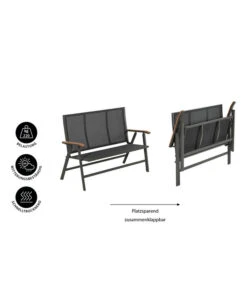 Dehner Klappbank Colmar, 2-Sitzer -Gartenmöbel Verkauf 6701692 WE IG 001 DehnerKlappbankColmar2Sitzer