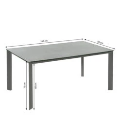 Dehner Gartentisch Nancy, Ca. B160/H75/T90 Cm 15 Dehner Gartentisch Nancy, Ca. B160/H75/T90 Cm -Gartenmöbel Verkauf 6701734 WE BG 001 TischNancy