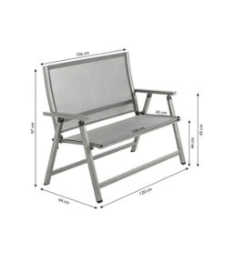 Dehner Klappbank Chicago, 2-Sitzer -Gartenmöbel Verkauf 6701783 WE BG 001 KLAPPBANKCHICAGO