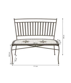 Dehner Mosaikbank Diana, 2-Sitzer 6 Dehner Mosaikbank Diana, 2-Sitzer -Gartenmöbel Verkauf 6701791 WE IG 001 MosaikbankDiana