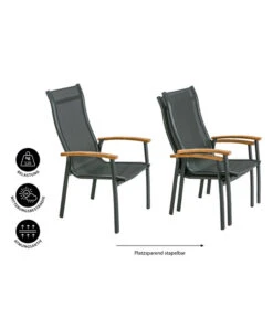 Dehner Stapelstuhl Chicago Wood -Gartenmöbel Verkauf 6701866 WE IG 001 STAPELSTUHLCHICAGOWOOD