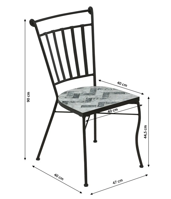 Dehner Mosaikstuhl Letizia 5 Dehner Mosaikstuhl Letizia - Image 5