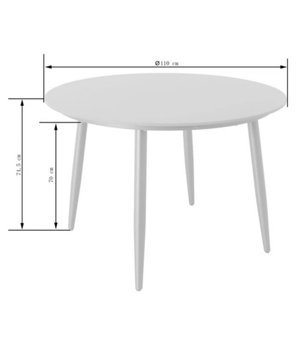 Dehner Tisch Delphi, Ca. Ø110/H74,5 Cm 2 Dehner Tisch Delphi, Ca. Ø110/H74,5 Cm - Image 2