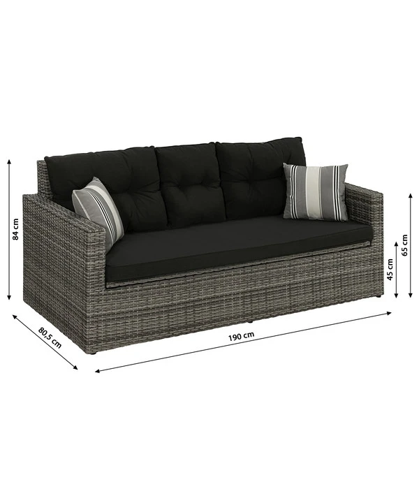 Dehner Flecht-Truhenbank Föhr, 3-Sitzer 9 Dehner Flecht-Truhenbank Föhr, 3-Sitzer - Image 9