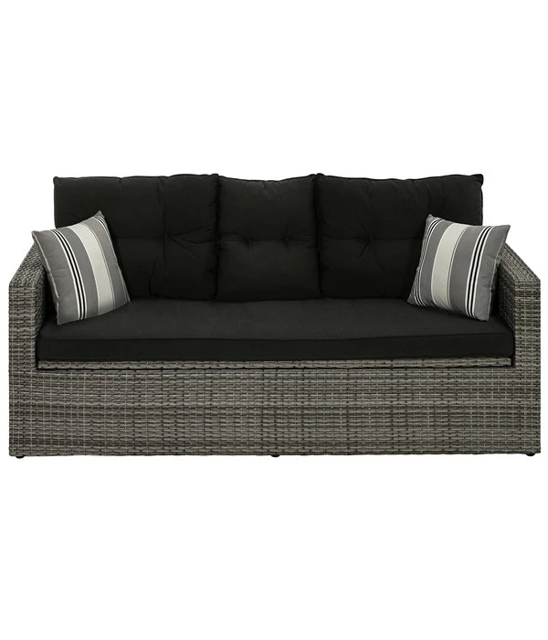 Dehner Flecht-Truhenbank Föhr, 3-Sitzer 1 Dehner Flecht-Truhenbank Föhr, 3-Sitzer