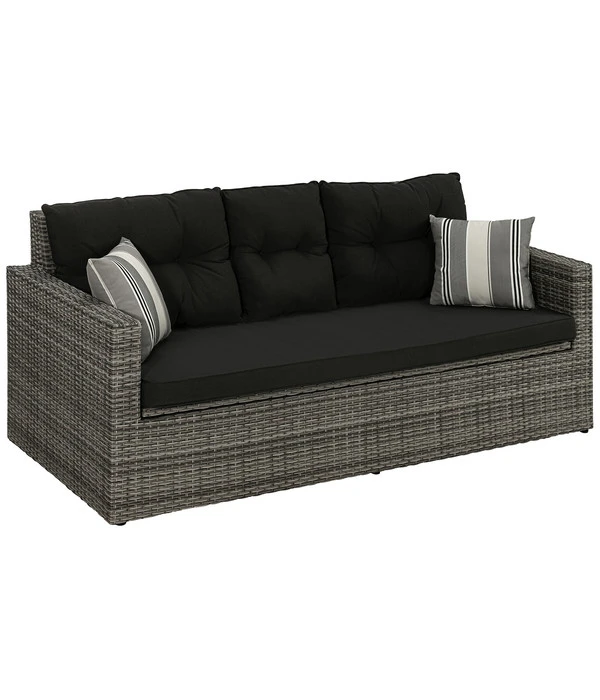 Dehner Flecht-Truhenbank Föhr, 3-Sitzer 2 Dehner Flecht-Truhenbank Föhr, 3-Sitzer - Image 2