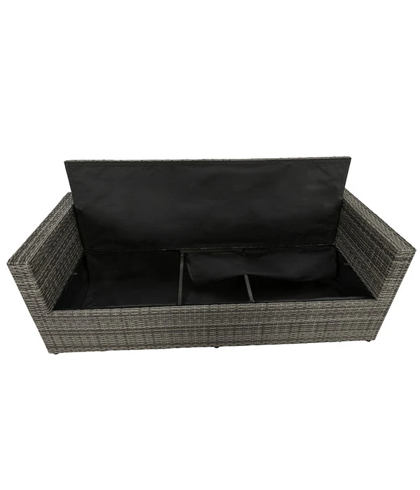 Dehner Flecht-Truhenbank Föhr, 3-Sitzer 4 Dehner Flecht-Truhenbank Föhr, 3-Sitzer - Image 4