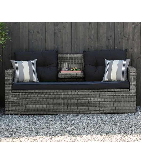 Dehner Flecht-Truhenbank Föhr, 3-Sitzer 6 Dehner Flecht-Truhenbank Föhr, 3-Sitzer - Image 6