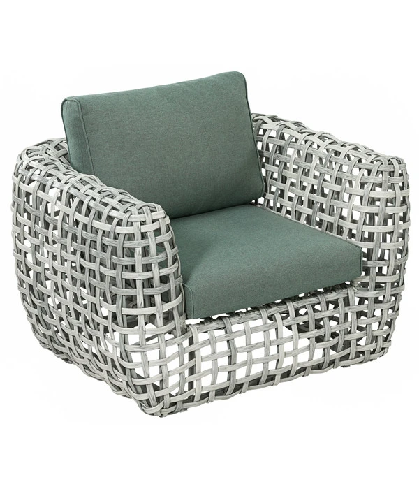 Dehner Flechtlounge Bali, 4-teilig 1 Dehner Flechtlounge Bali, 4-teilig