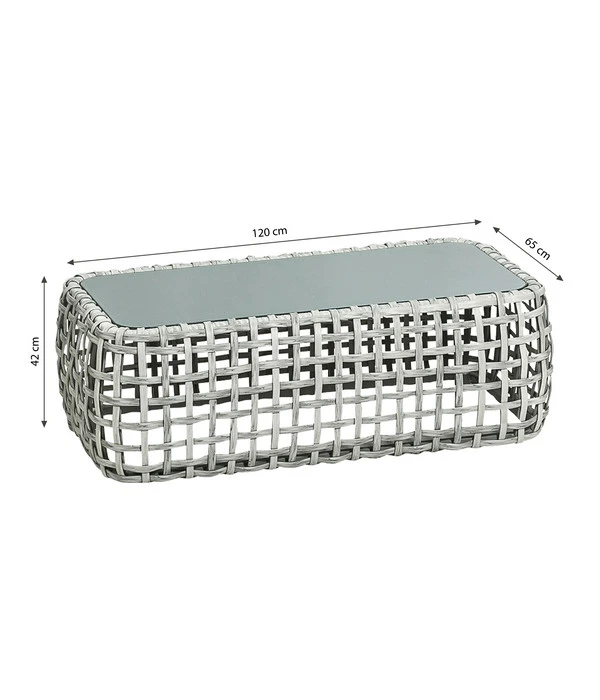 Dehner Flechtlounge Bali, 4-teilig 9 Dehner Flechtlounge Bali, 4-teilig - Image 9