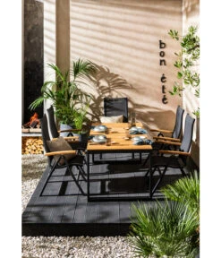 Dehner Gartentisch Chicago Wood, Ca. B180/H74/T90 Cm -Gartenmöbel Verkauf 6708341 WE MO 001 GruppeChicagoWood