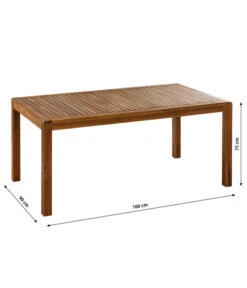 Dehner Gartentisch Lima, Ca. B160/H75/T90 Cm -Gartenmöbel Verkauf 6708713 WE BG 001 TischLima