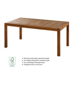 Dehner Gartentisch Lima, Ca. B160/H75/T90 Cm -Gartenmöbel Verkauf 6708713 WE IG 001 TischLima