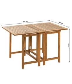 Dehner Balkonklapptisch Macao, Ca. B124/H74/T80 Cm -Gartenmöbel Verkauf 6712061 WE BG 001 DehnerBalkontischMacao