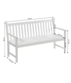 Dehner Bank Mykonos, 3-Sitzer -Gartenmöbel Verkauf 6713267 WE BG 001 BankMykonos3erWeiss