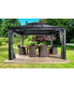 Sojag Pavillon Mykonos 11 Sojag Pavillon Mykonos -Gartenmöbel Verkauf 6752729 WE MO 001 PavillonMykonos