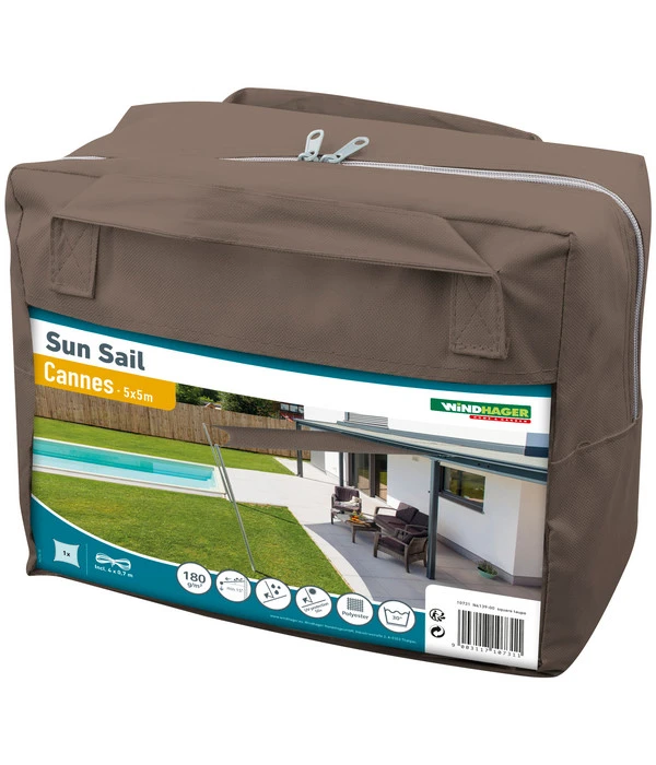 Windhager Sonnensegel Cannes, Quadratisch, Ca. B500/T500 Cm 2 Windhager Sonnensegel Cannes, Quadratisch, Ca. B500/T500 Cm - Image 2