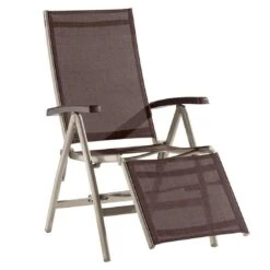 Sieger Bodega Relaxsessel Aluminium/Textilene Champagner/Mocca