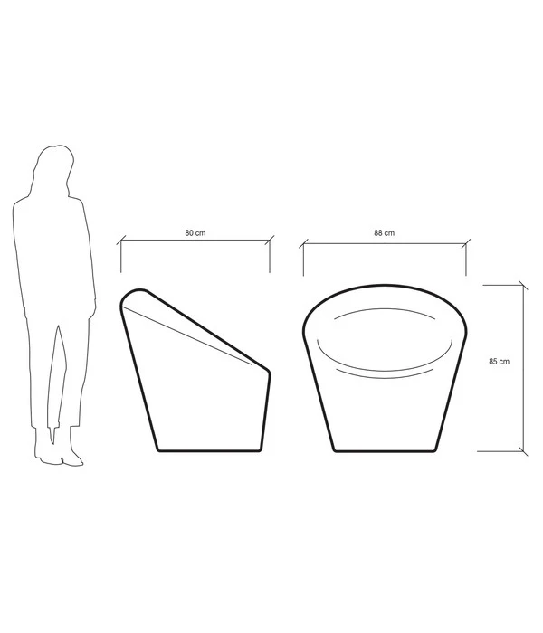 Farmet Kunststoff-Gartensessel Happy 3 Farmet Kunststoff-Gartensessel Happy - Image 3