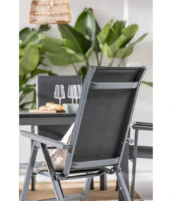 Dehner Klappsessel Cleveland, Dunkelgrau -Gartenmöbel Verkauf 6894141 WE MO 001 KlappsesselClevelandGrau