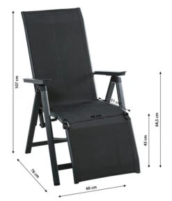 Dehner Relaxsessel Cleveland, Dunkelgrau -Gartenmöbel Verkauf 6894158 WE BG 001 RelaxsesselClevelandGrauNeu